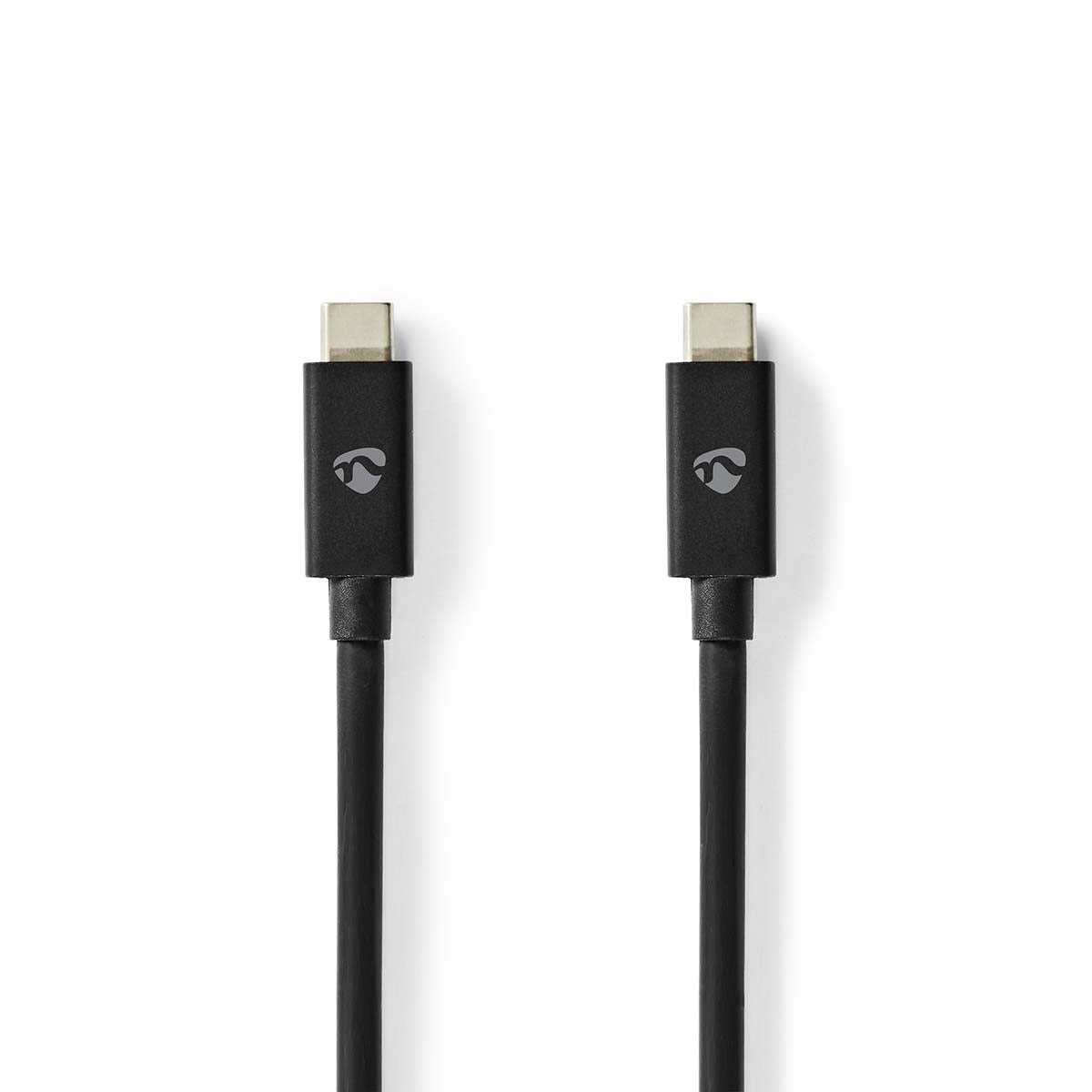 USB cable | USB 4.0 Gen 3x2 | USB-C™ Male | USB-C™ Male | 240 W | 8K@60Hz | 40 Gbps | Nickel Plated | 1.00 m | Round | PVC | Black | Envelope