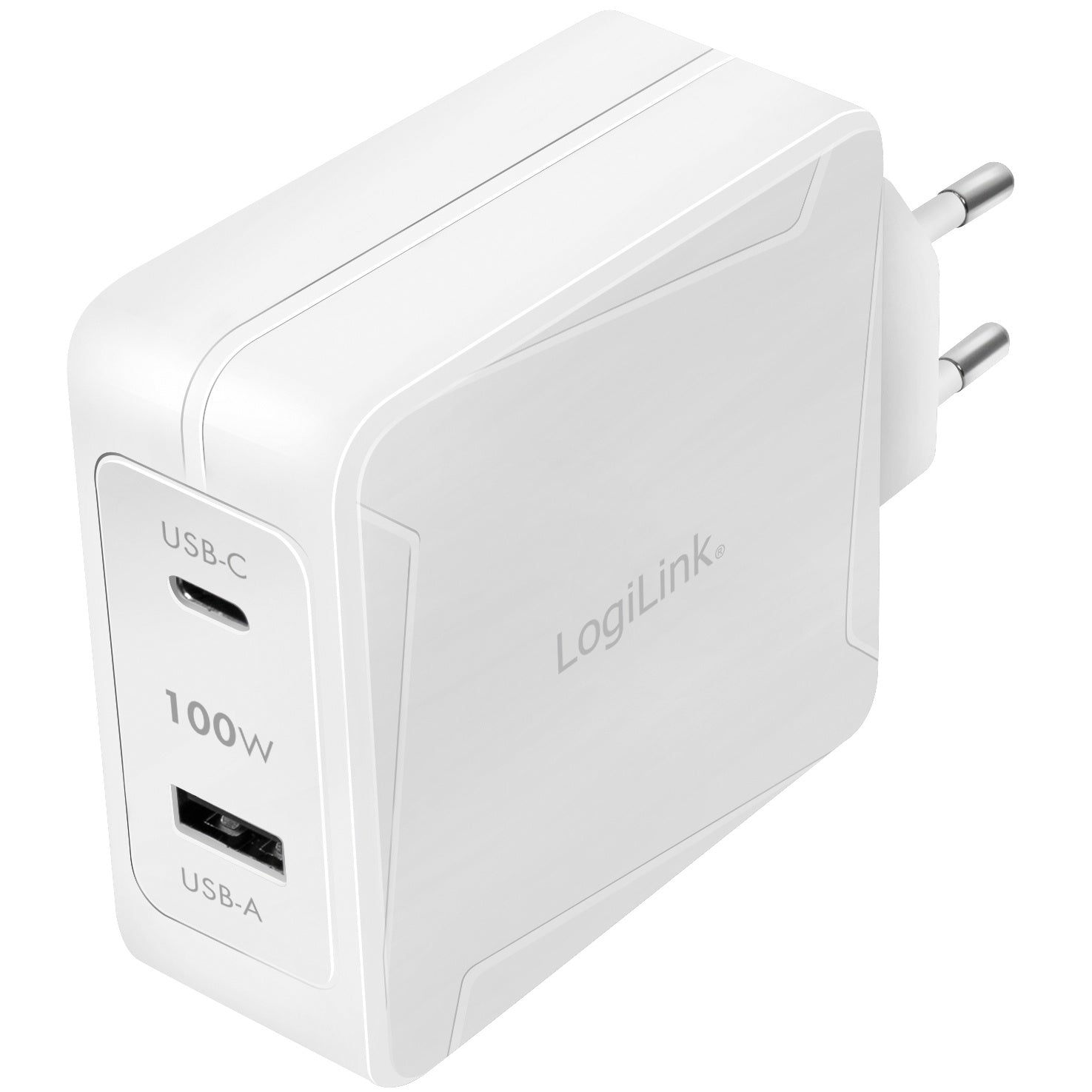 USB charger 1 x USB-C PD 1 x USB-A 100W GaN