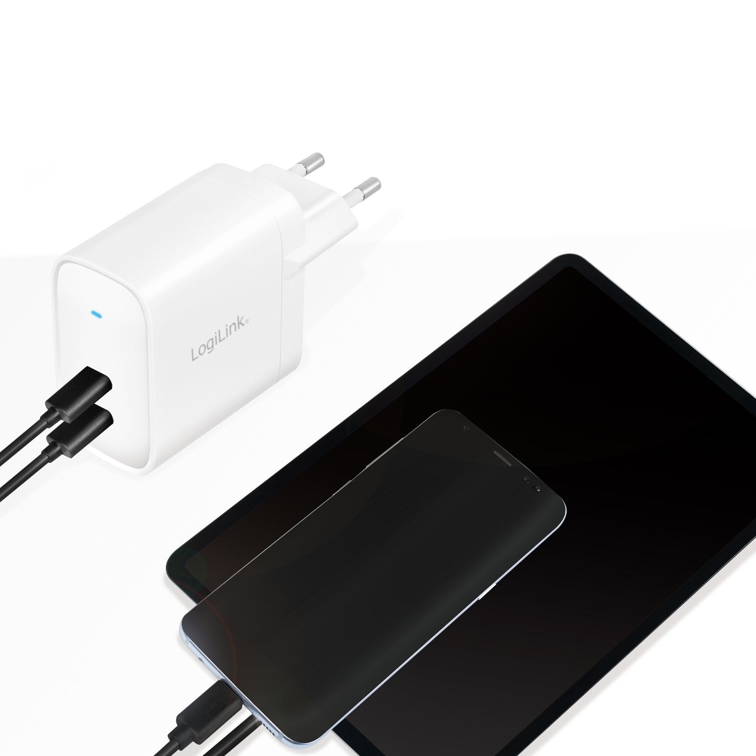 USB charger 2 x USB-C PD 40W GaN