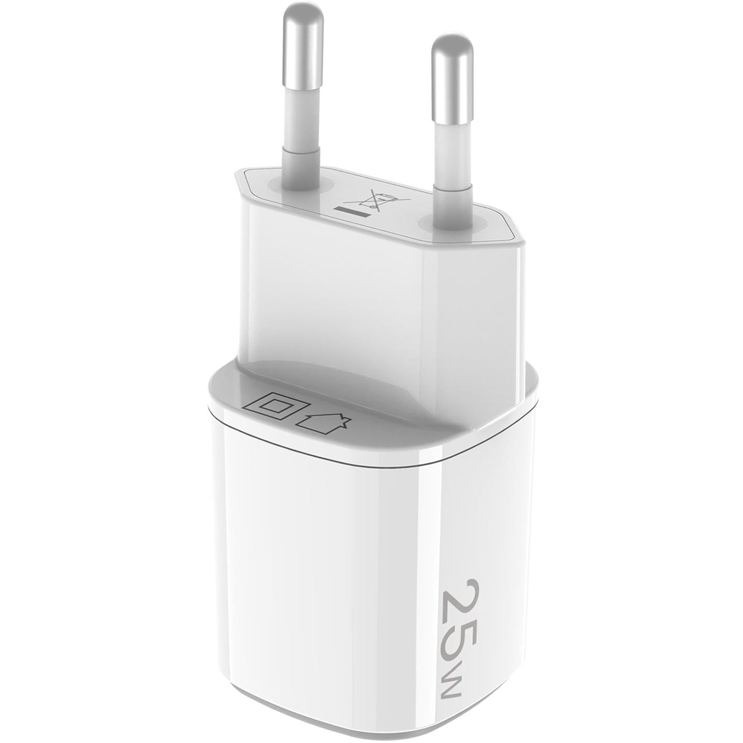 USB charger GaN 1 x USB-A + 1 x USB-C PD 25W