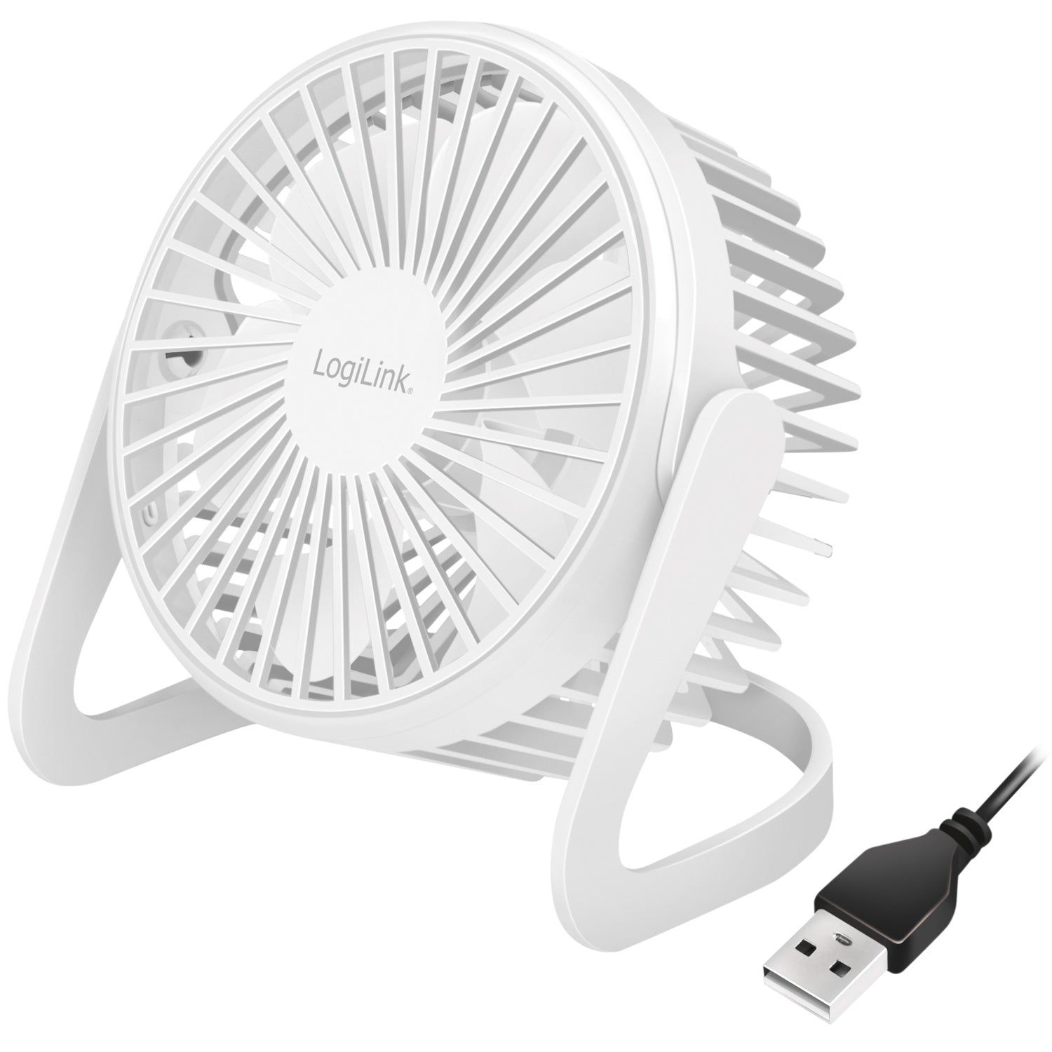 USB fan Ø12.7 cm White