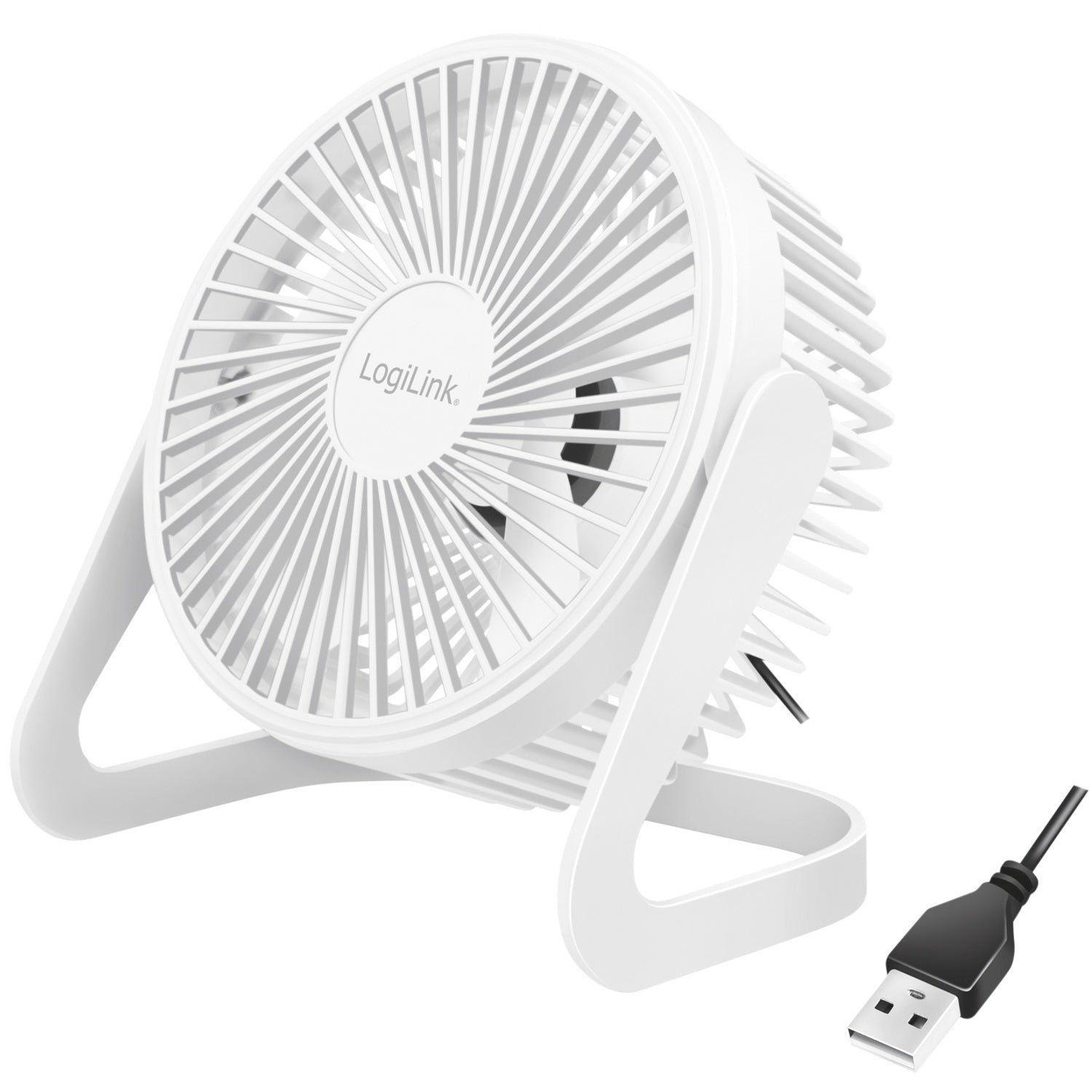 USB fan Ø15.24 cm White