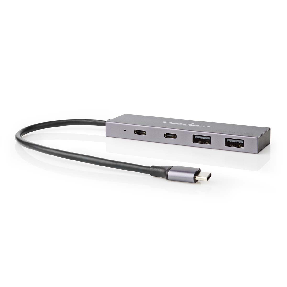 USB hub | 1x USB-C™ 3.2 Gen 2 Male | 2x USB-A 3.2 Gen 2 Female / 2x USB-C™ 3.2 Gen 2 Female | 4-Port port(s) | USB 3.2 Gen 2 | USB Power | 10 Gbps