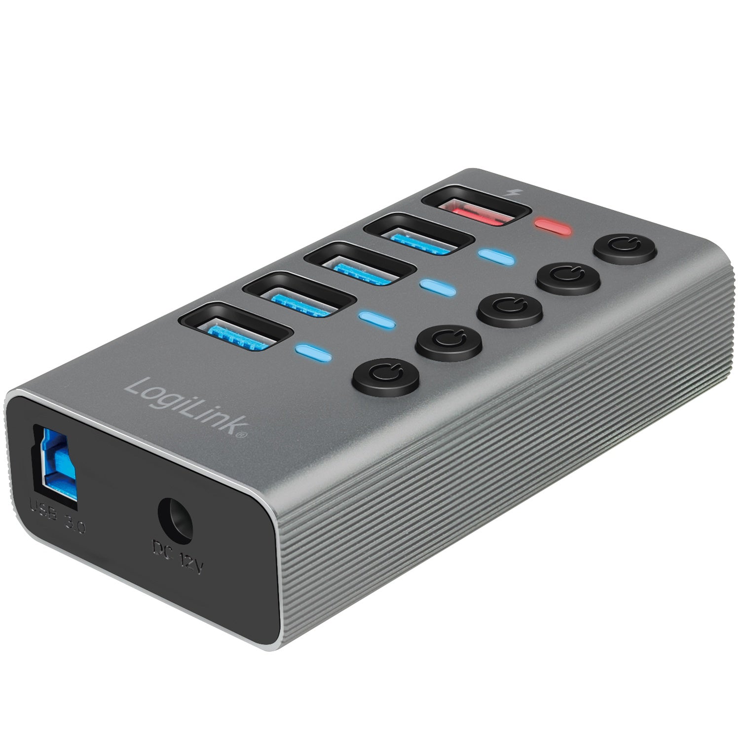 USB hub 4+1 port with separate On/Off buttons USB 3.2 Gen 1