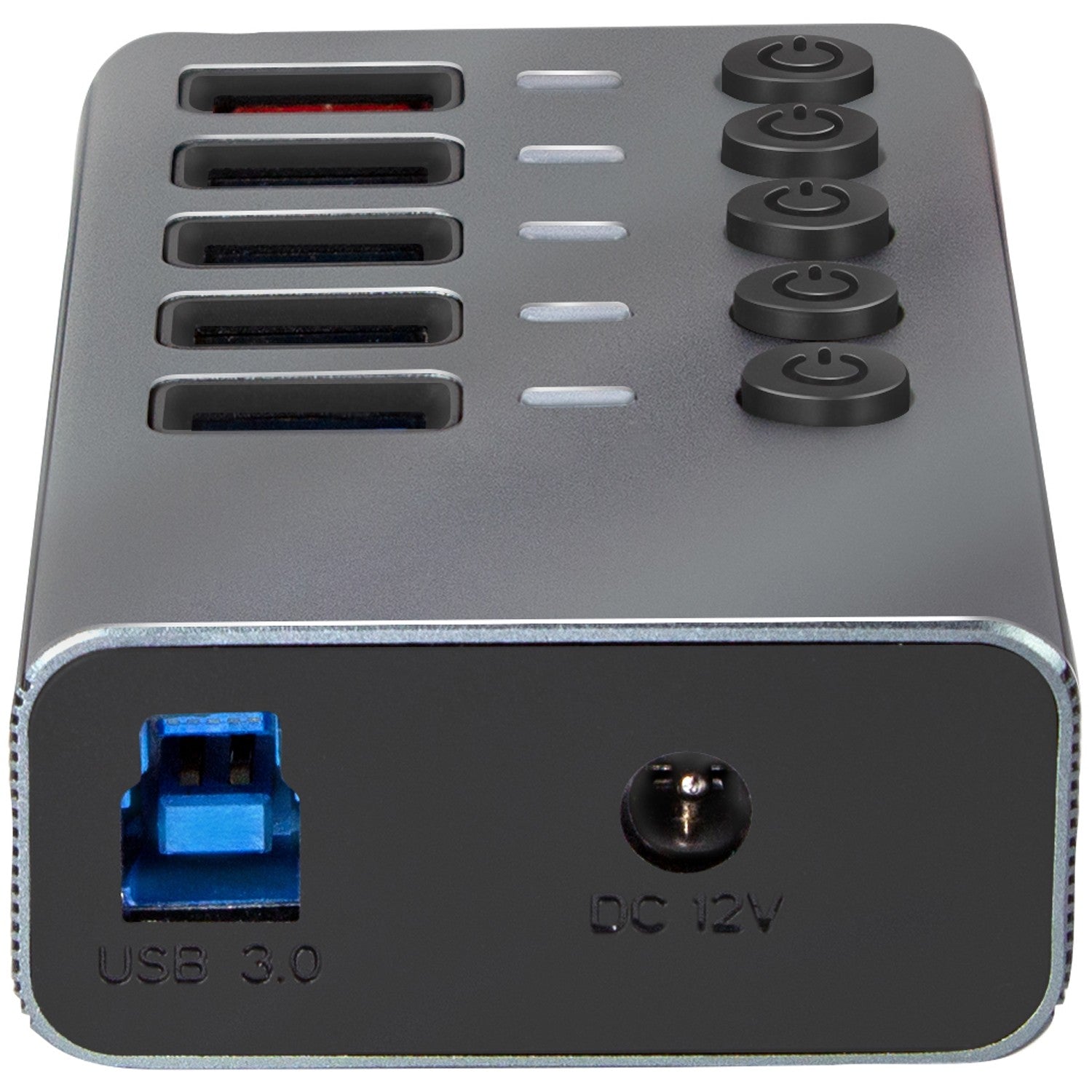USB hub 4+1 port with separate On/Off buttons USB 3.2 Gen 1