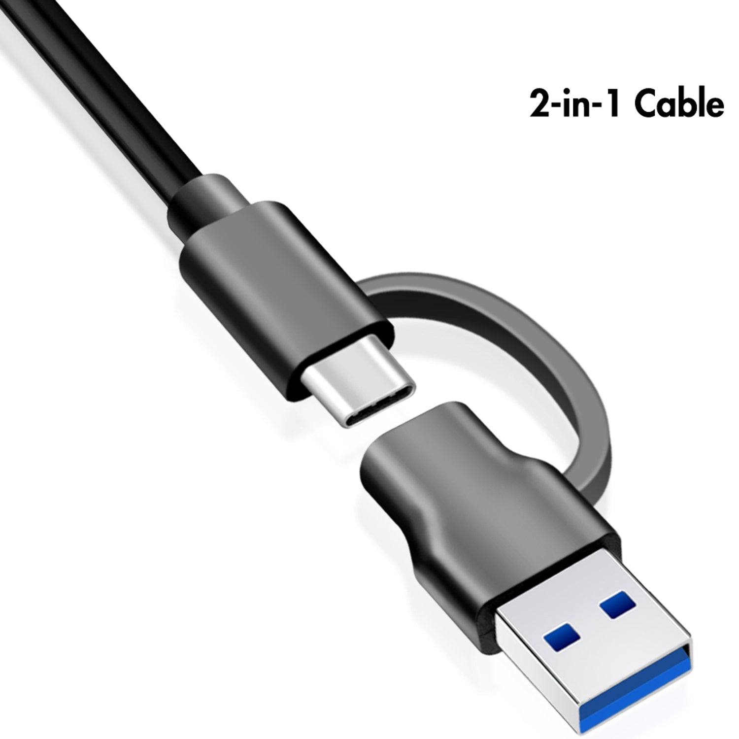 USB hub 4-port with separate On/Off buttons USB-C/USB-A in USB 3.2 Gen1