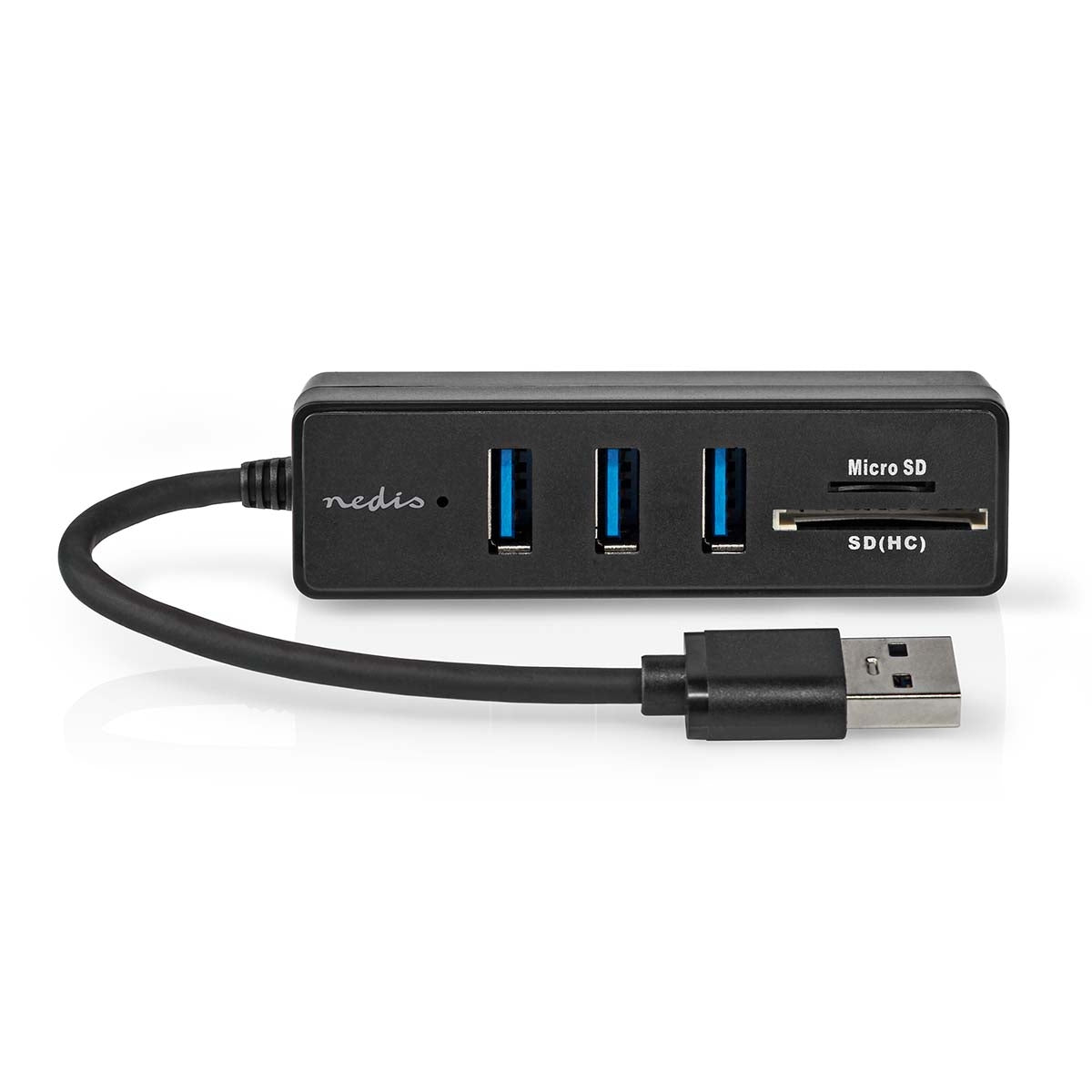 USB hub | USB A Male | 3x USB A female | 5-Port port(s) | USB 3.2 Gen 1 | USB Power | 5 Gbps | SD & MicroSD