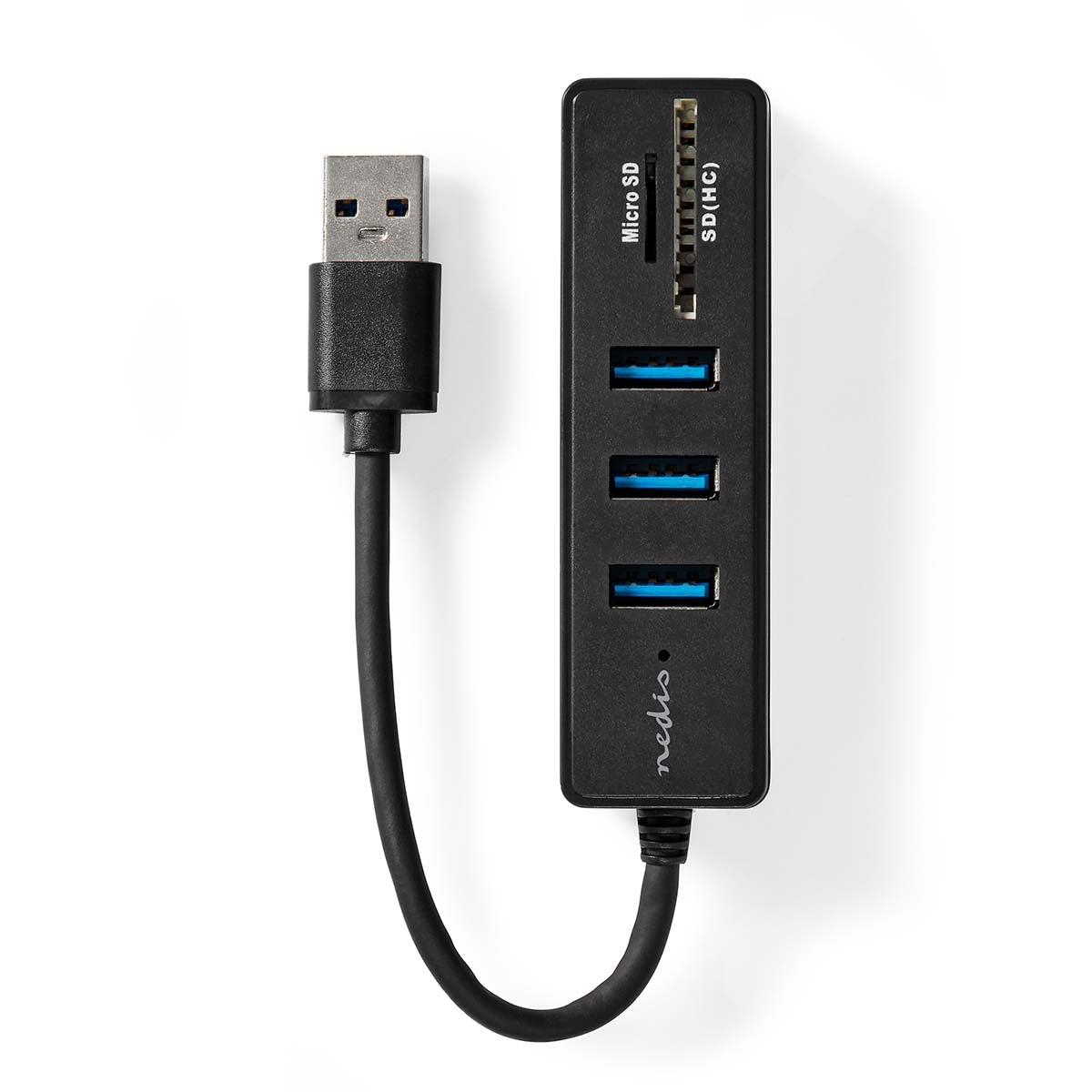 USB hub | USB A Male | 3x USB A female | 5-Port port(s) | USB 3.2 Gen 1 | USB Power | 5 Gbps | SD & MicroSD