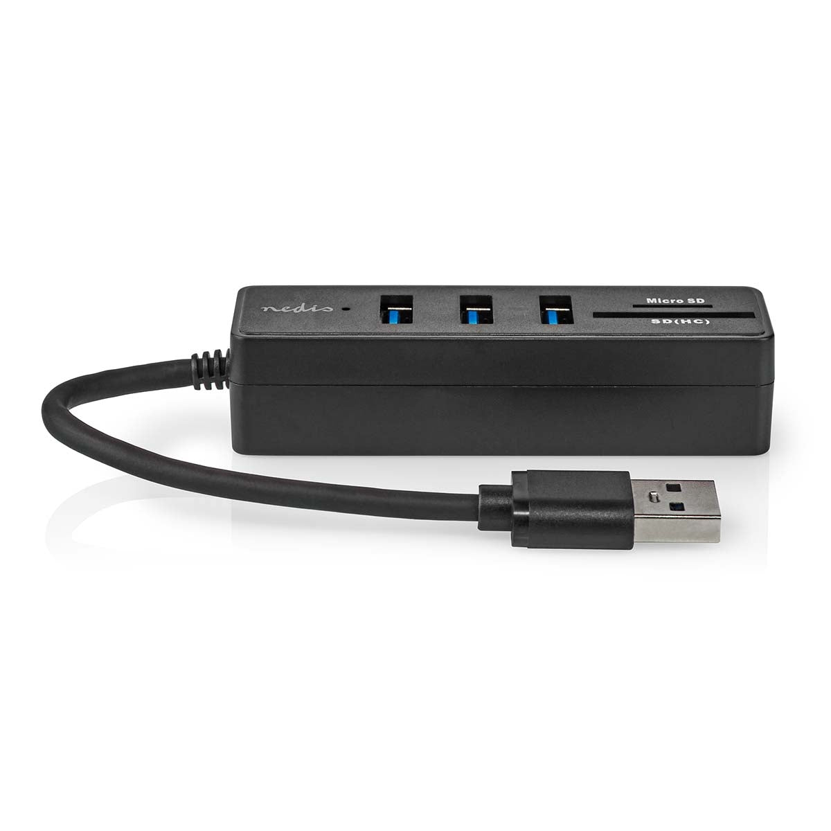 USB hub | USB A Male | 3x USB A female | 5-Port port(s) | USB 3.2 Gen 1 | USB Power | 5 Gbps | SD & MicroSD