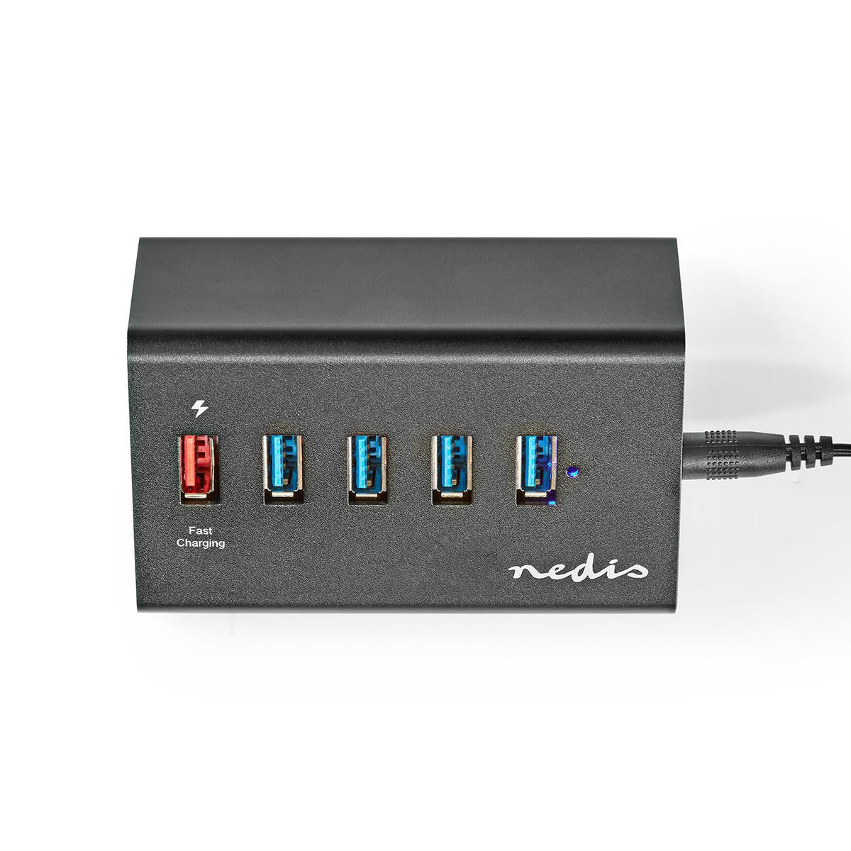 USB hub | USB Micro-B Female | USB-A Female | 5-Port port(s) | QC3.0 / USB 3.2 Gen 1 | Power adapter / USB power | 5 Gbps | 5x USB