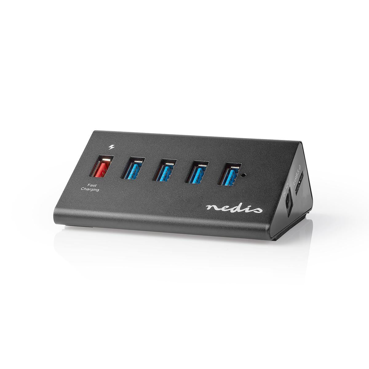 USB hub | USB Micro-B Female | USB-A Female | 5-Port port(s) | QC3.0 / USB 3.2 Gen 1 | Power adapter / USB power | 5 Gbps | 5x USB
