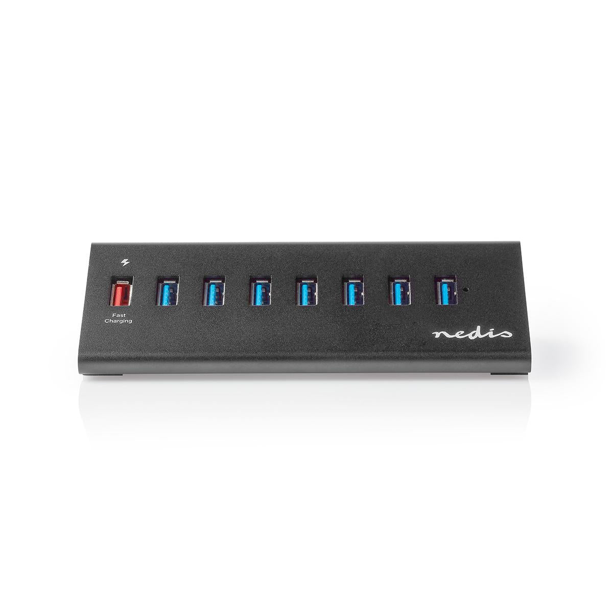 USB hub | USB Micro-B Female | USB-A Female | 8-Port port(s) | QC3.0 / USB 3.2 Gen 1 | Power adapter / USB power | 5 Gbps | 8x USB