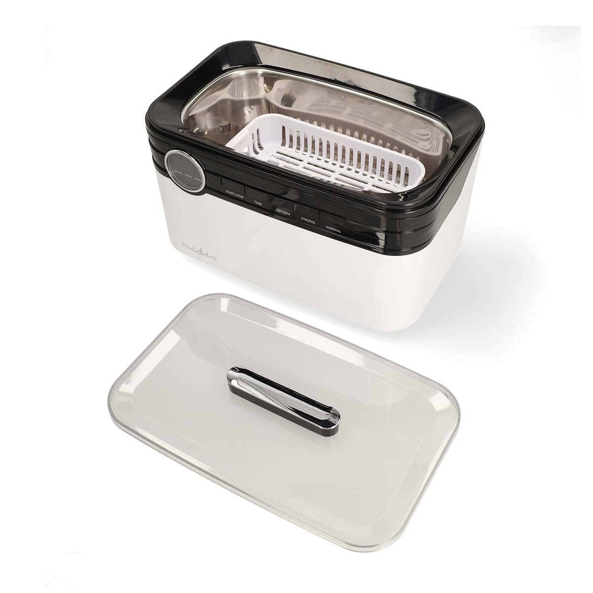 Ultrasonic Jewellery Cleaner | Mains Powered | 220 - 240 V AC 50/60 Hz | Euro / Type-C (CEE 7/16) | White | Plastic