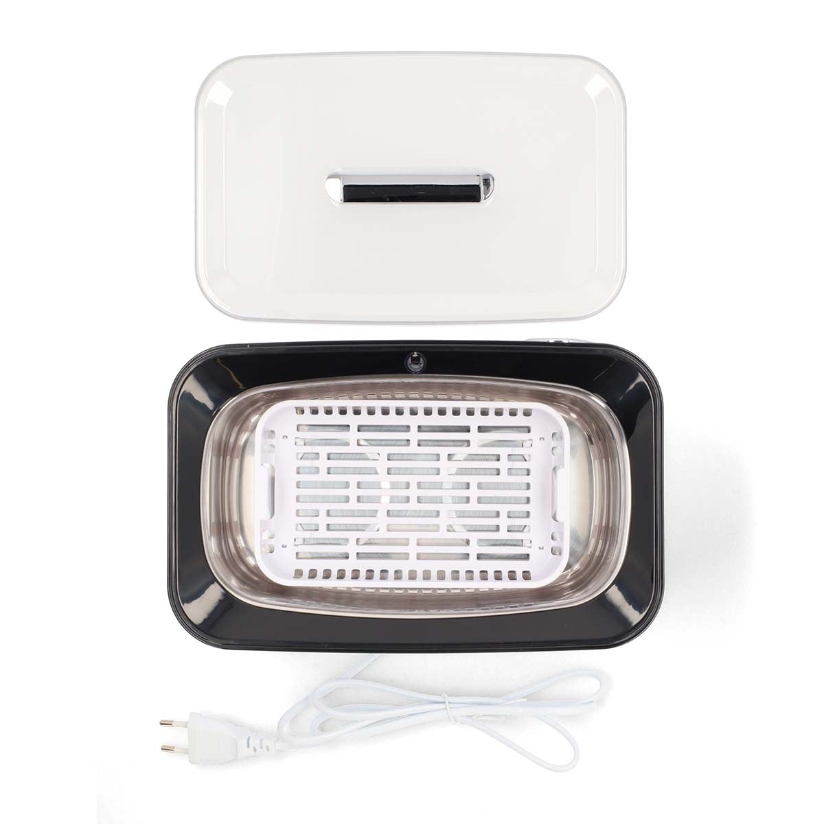 Ultrasonic Jewellery Cleaner | Mains Powered | 220 - 240 V AC 50/60 Hz | Euro / Type-C (CEE 7/16) | White | Plastic