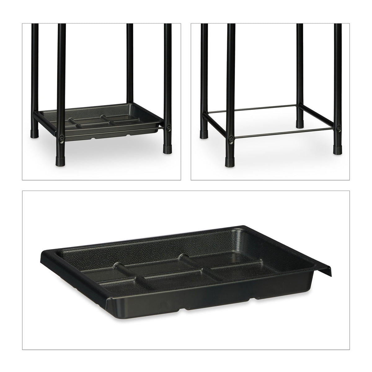 Umbrella stand with drip tray