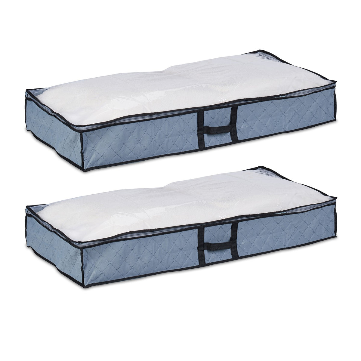 Underbed Storage Bags with Transparent Window, Set of 2