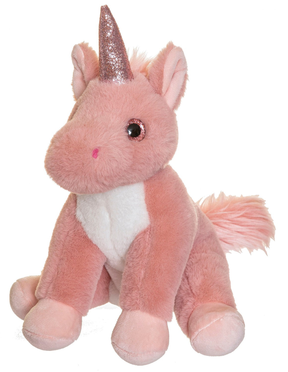 Unicorn Plush Toy, Dusty Pink, 25cm, Machine Washable