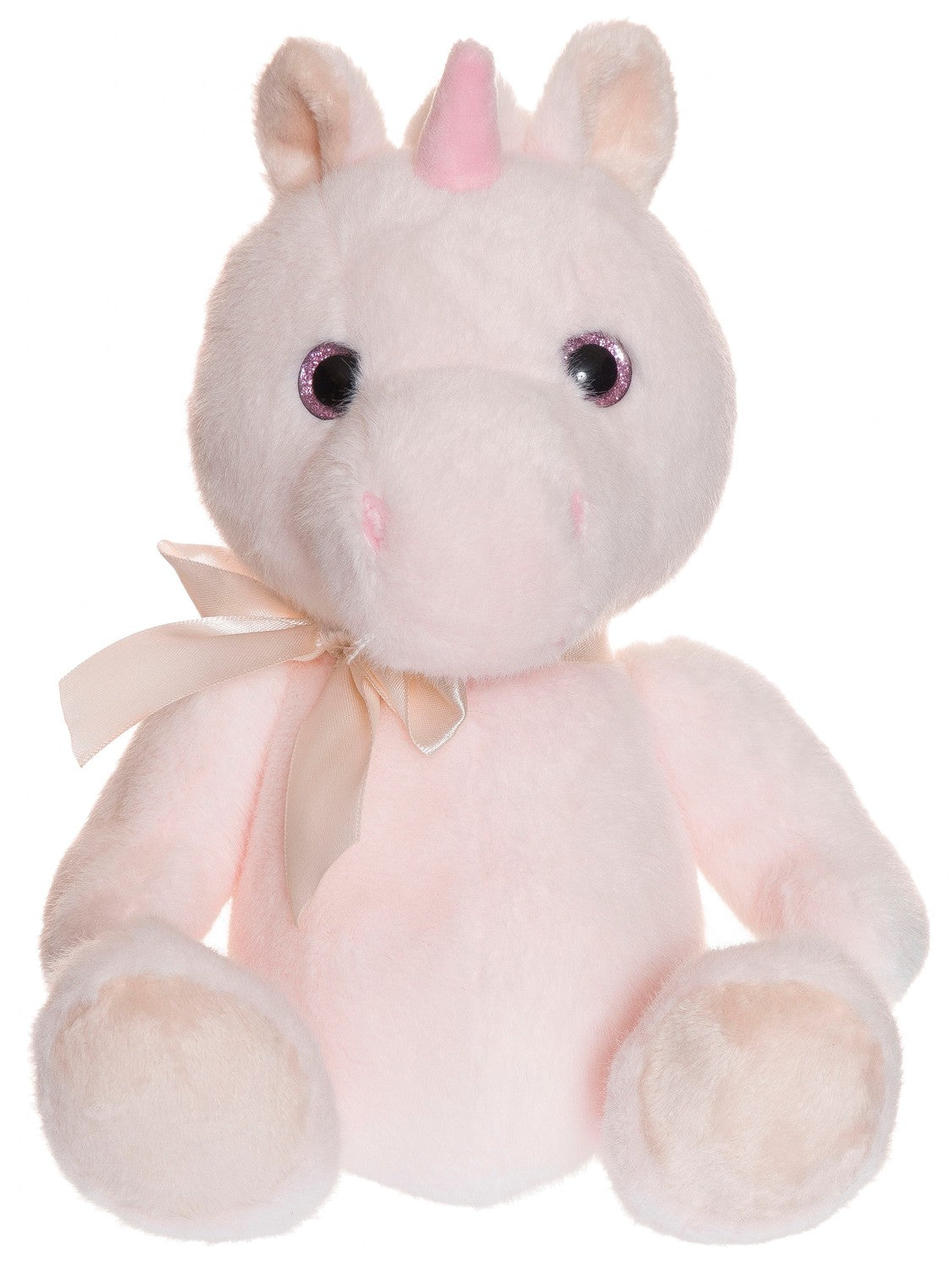 Unicorn Plush Toy, Light Pink, 20cm, Machine Washable