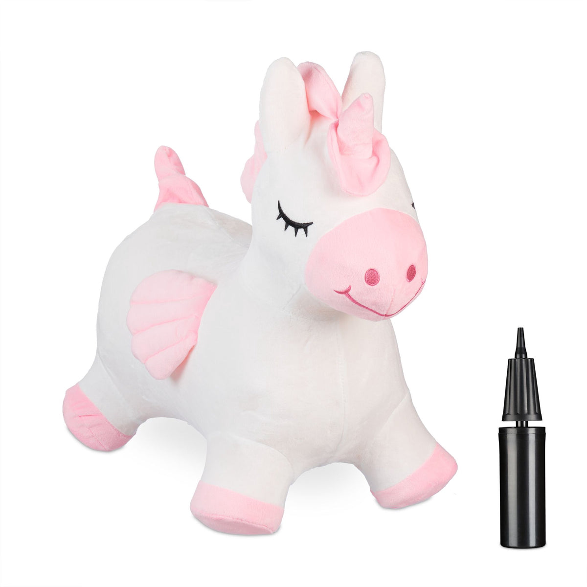 Unicorn jumping animal with cap