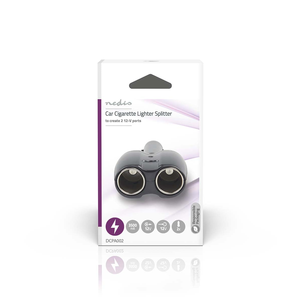 Universal DC Power Adapters | Car adapter | 120 W | Input voltage: 12 V DC | 12 V DC | Maximum output current per port: 10 A | Black