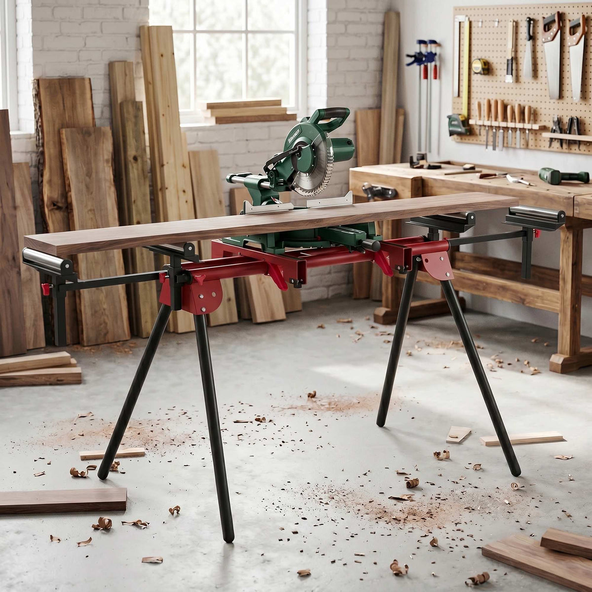 Universal Miter Saw Stand, Foldable, 150 kg Capacity