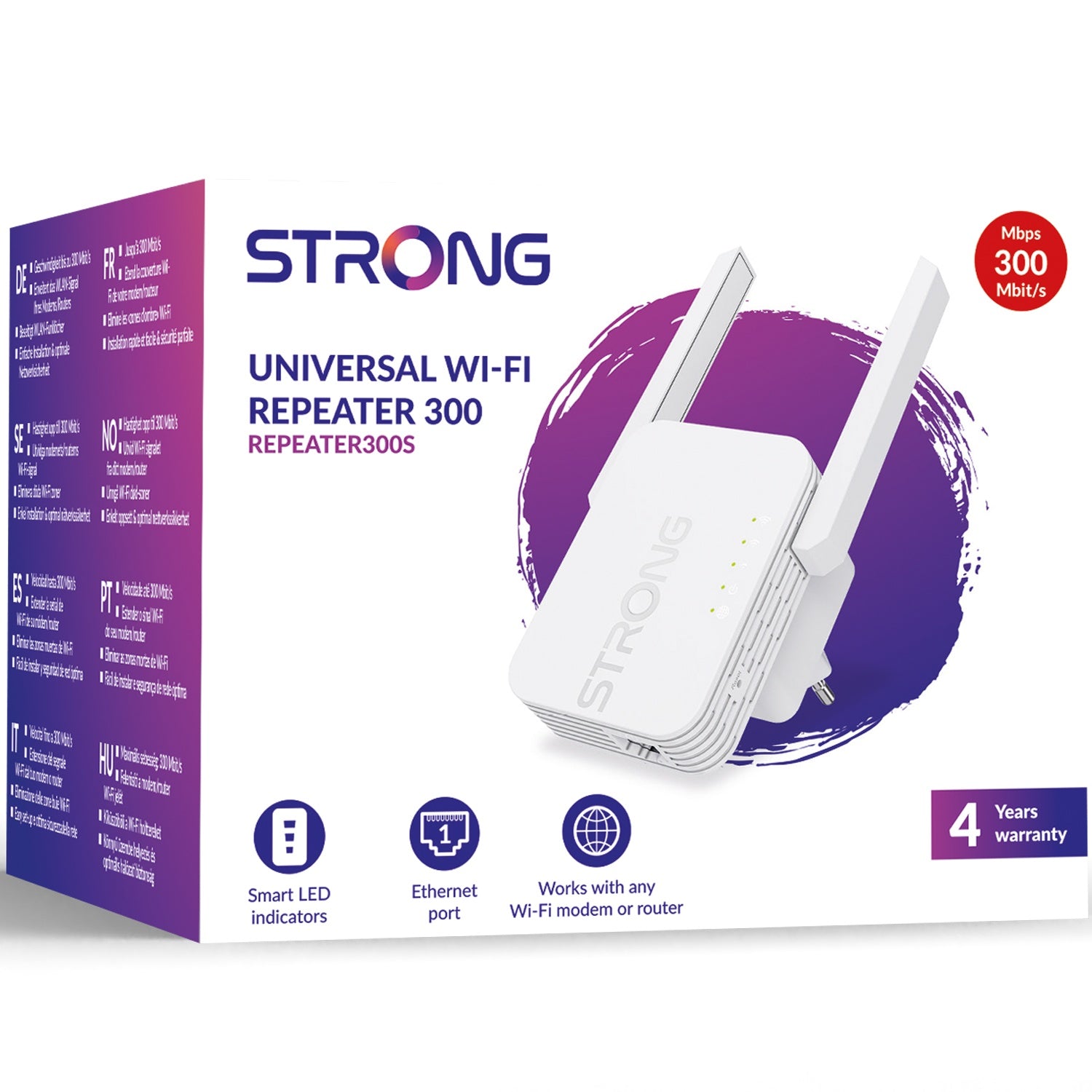 Universal WiFi Repeater 300 Mbit/s 2.4 GHz