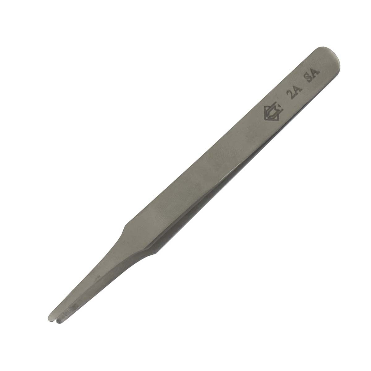 Universal tweezers with flat rounded tips