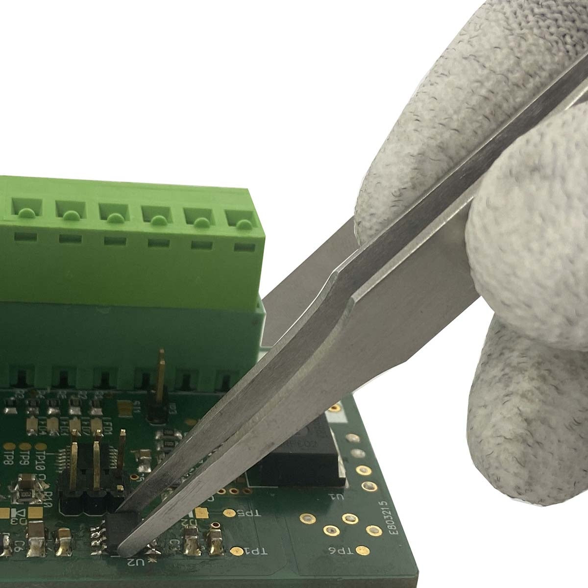 Universal tweezers with flat rounded tips