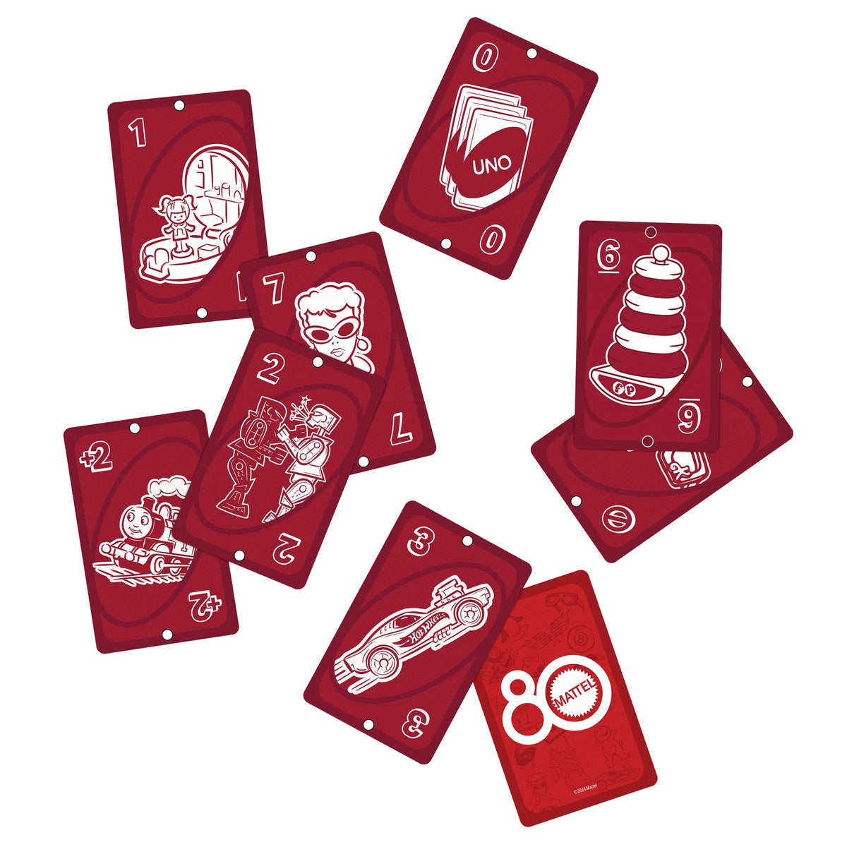 Uno Card Game, 80th Anniversary Ruby Red Edition