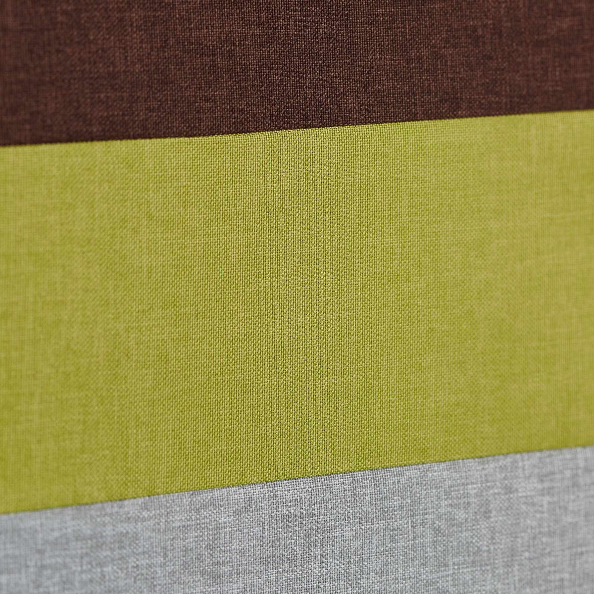 Upholstered stool with colorful stripes