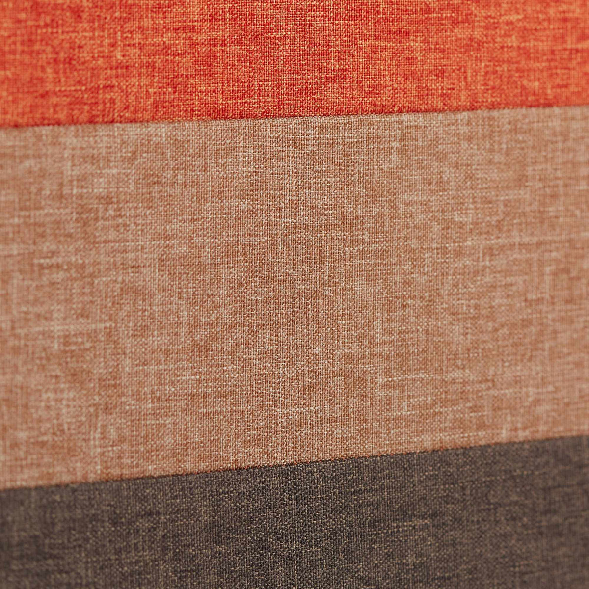 Upholstered stool with colorful stripes