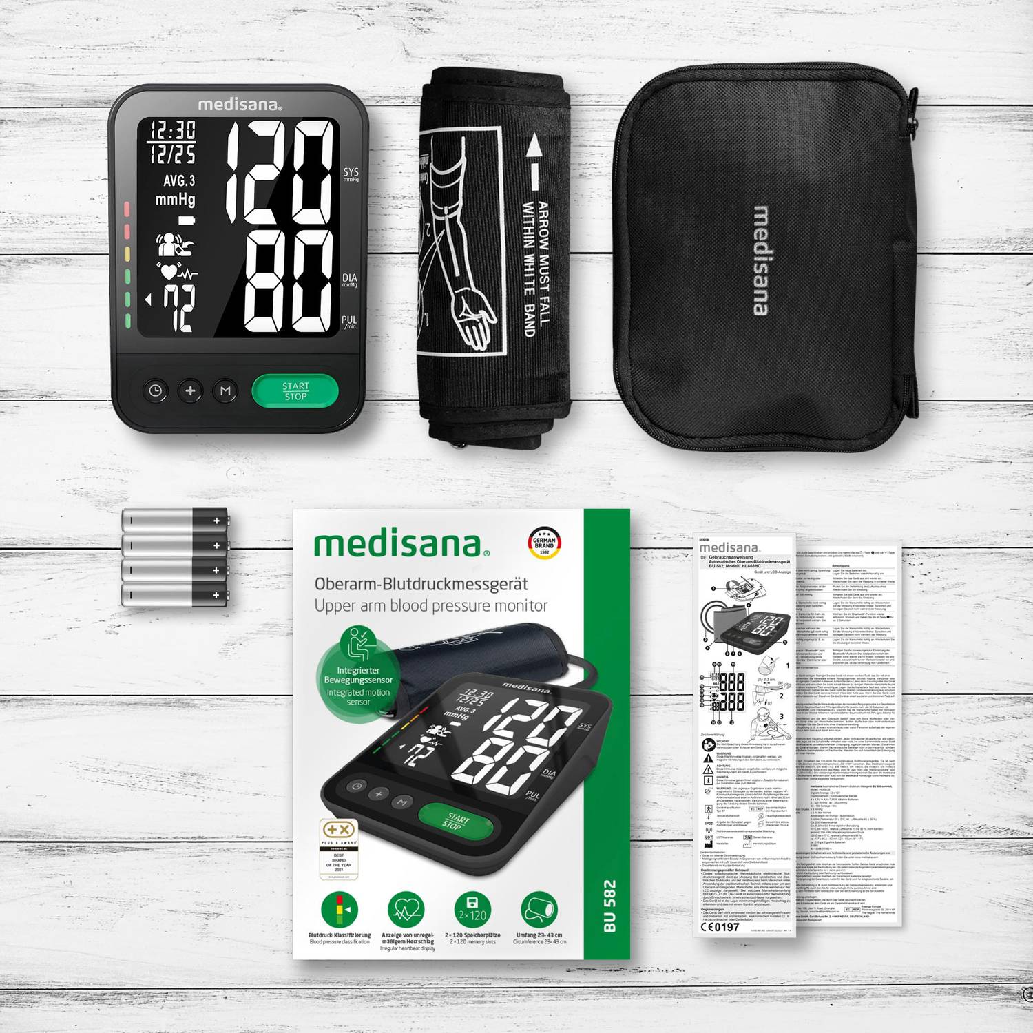 Upper arm blood pressure monitor BU582