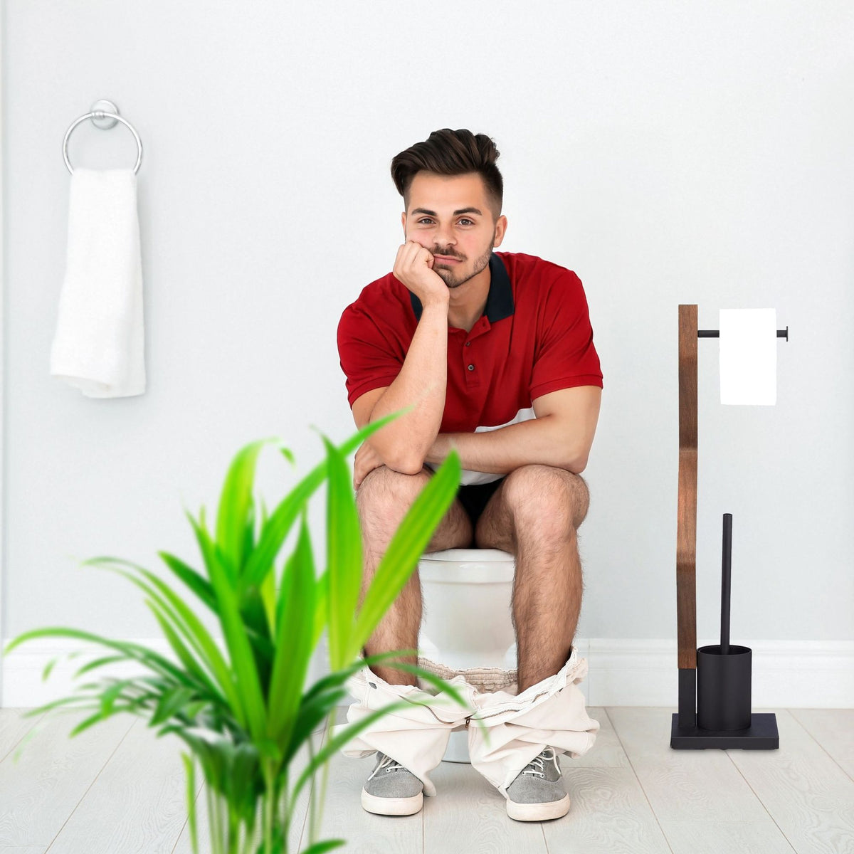 Upright WC Set in Black