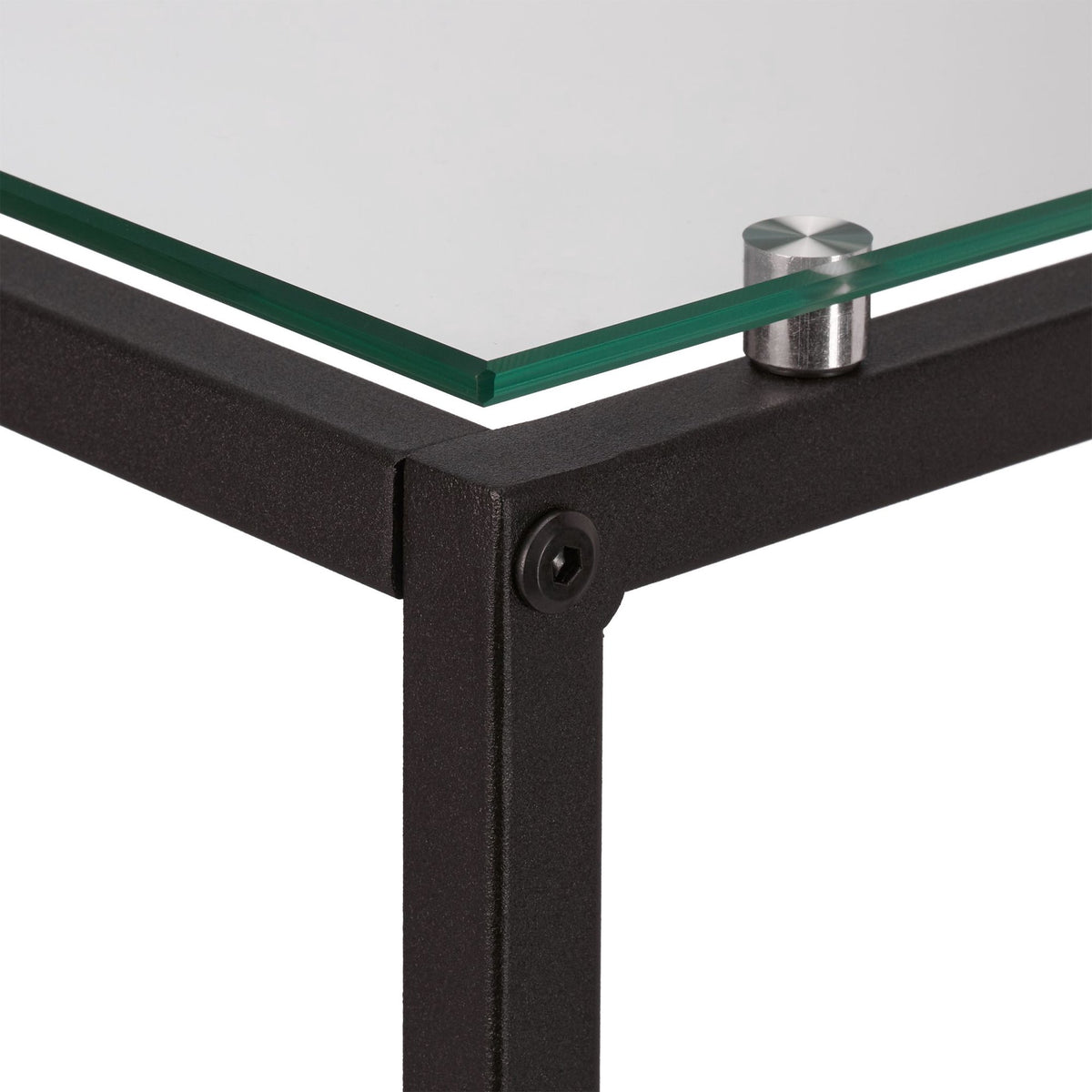U-shaped material mix side table