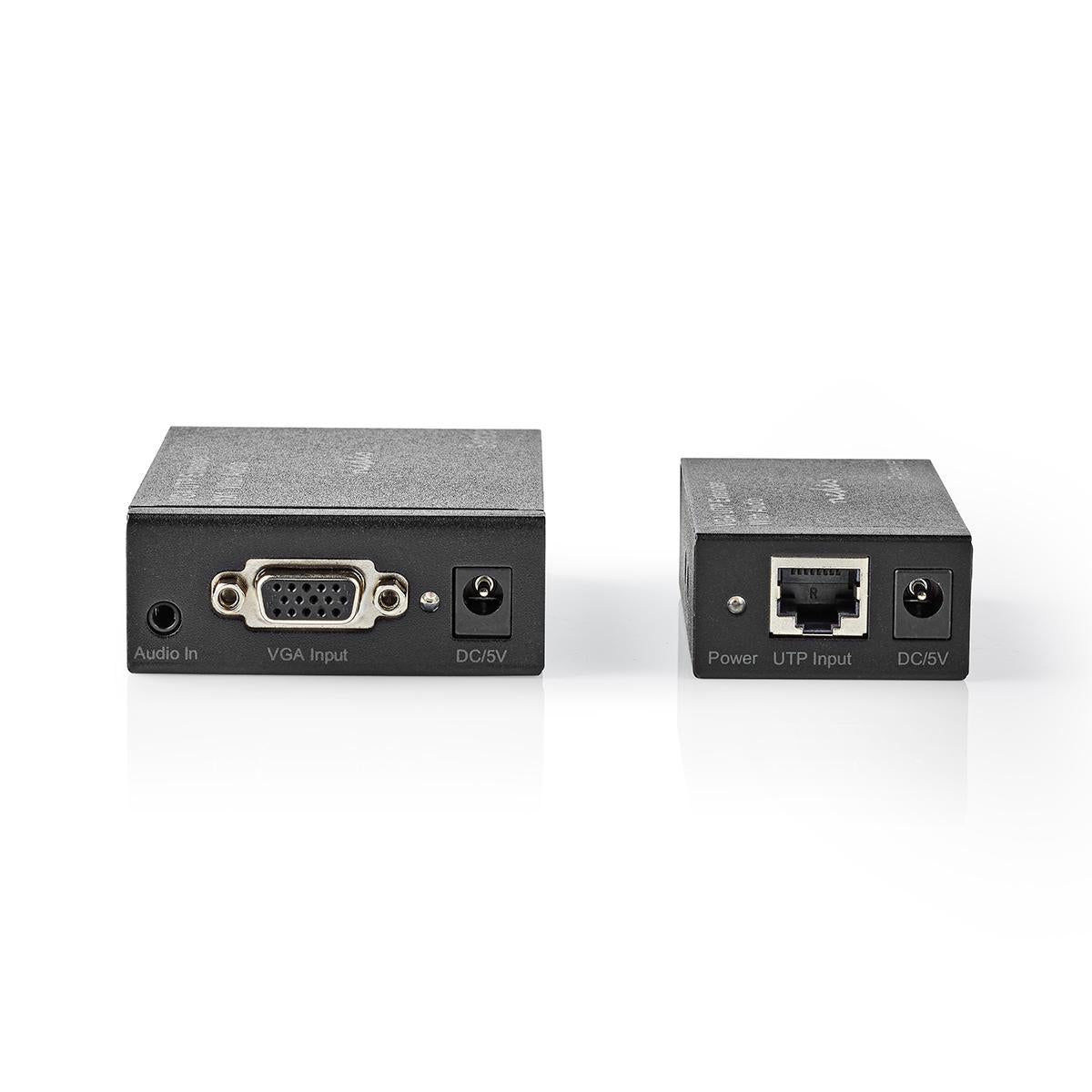 VGA Extender | VGA / Audio | Distance up to: 300 m | Cat5e / Cat6 | 1920x1200 | Type C (CEE 7/16) / Type G