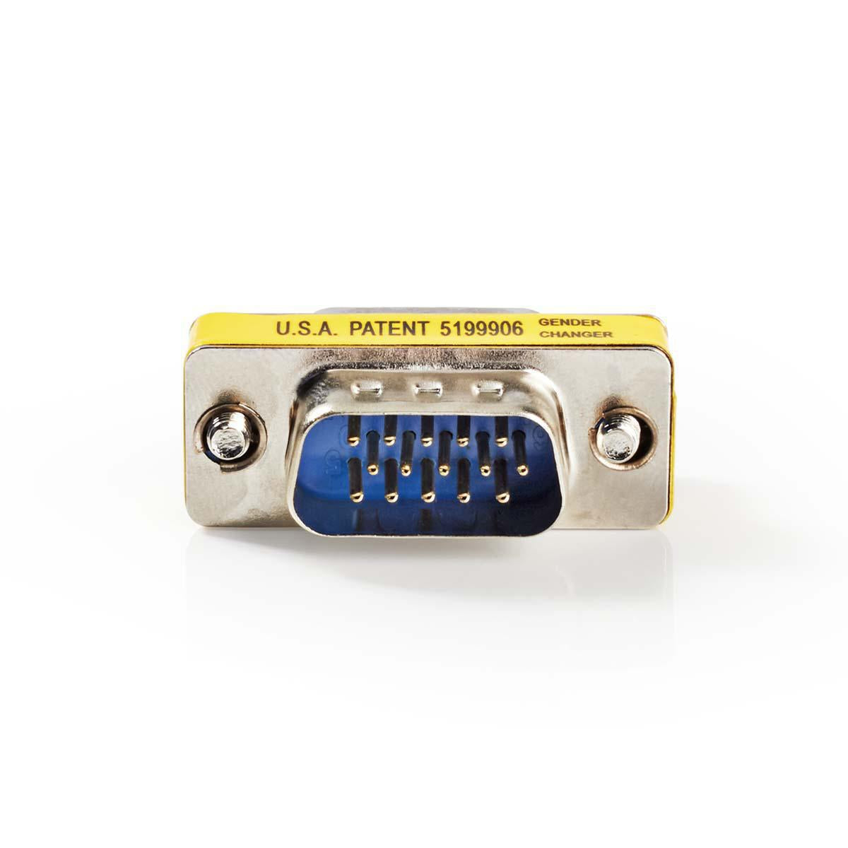 VGA adapter | VGA Male | VGA Male | Nickel Plated | Straight | Metal | Metal | Plastic bag