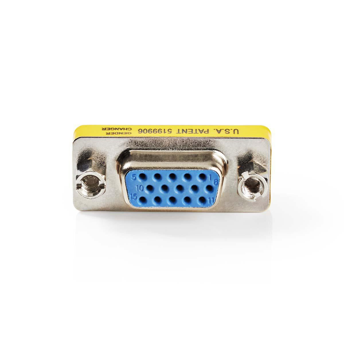 VGA adapter | VGA female 15p | VGA female 15p | Nickel Plated | Straight | Metal | Metal | Plastic bag