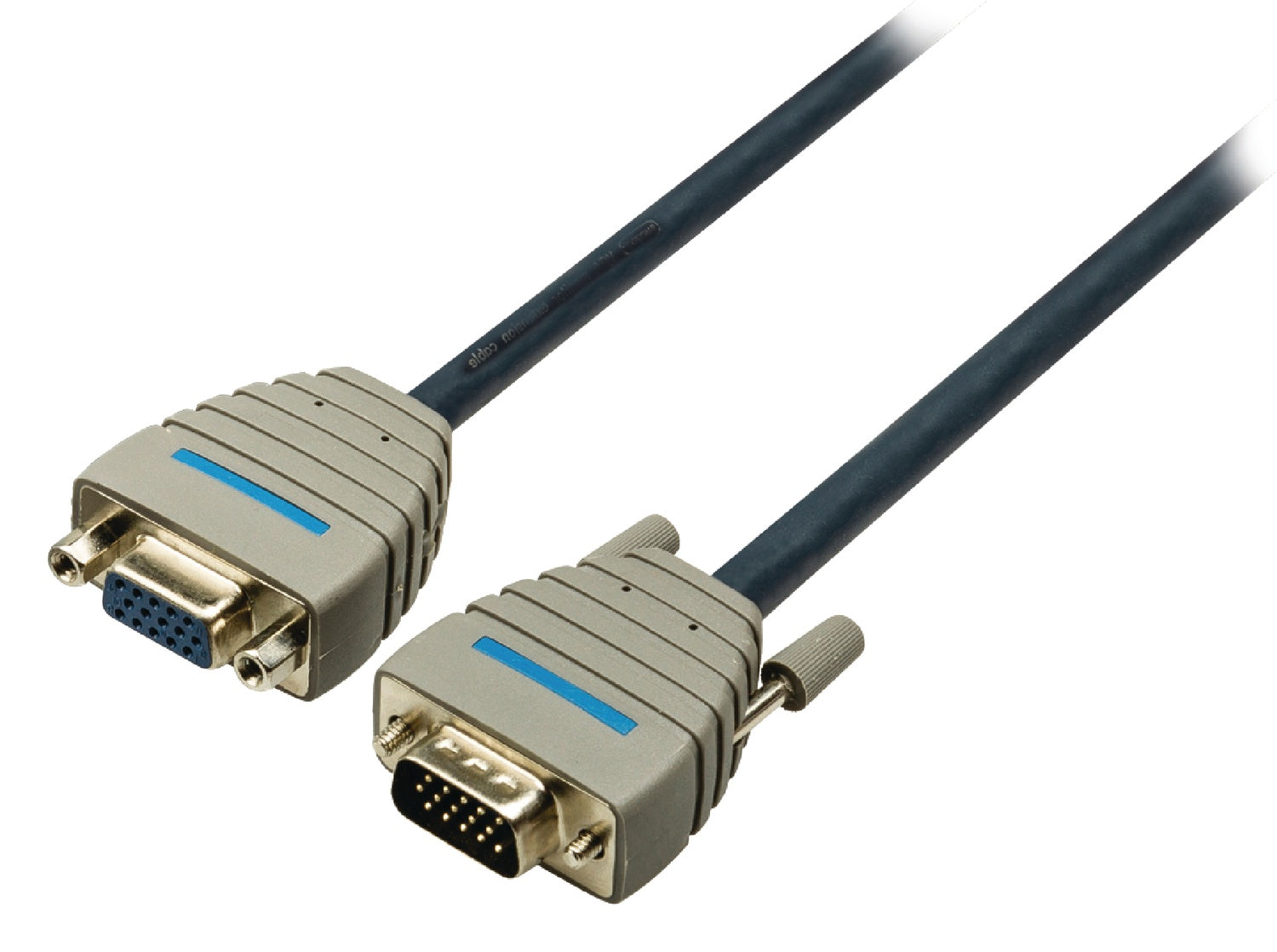 VGA extension cable VGA male - VGA Female 2.00 m Blue