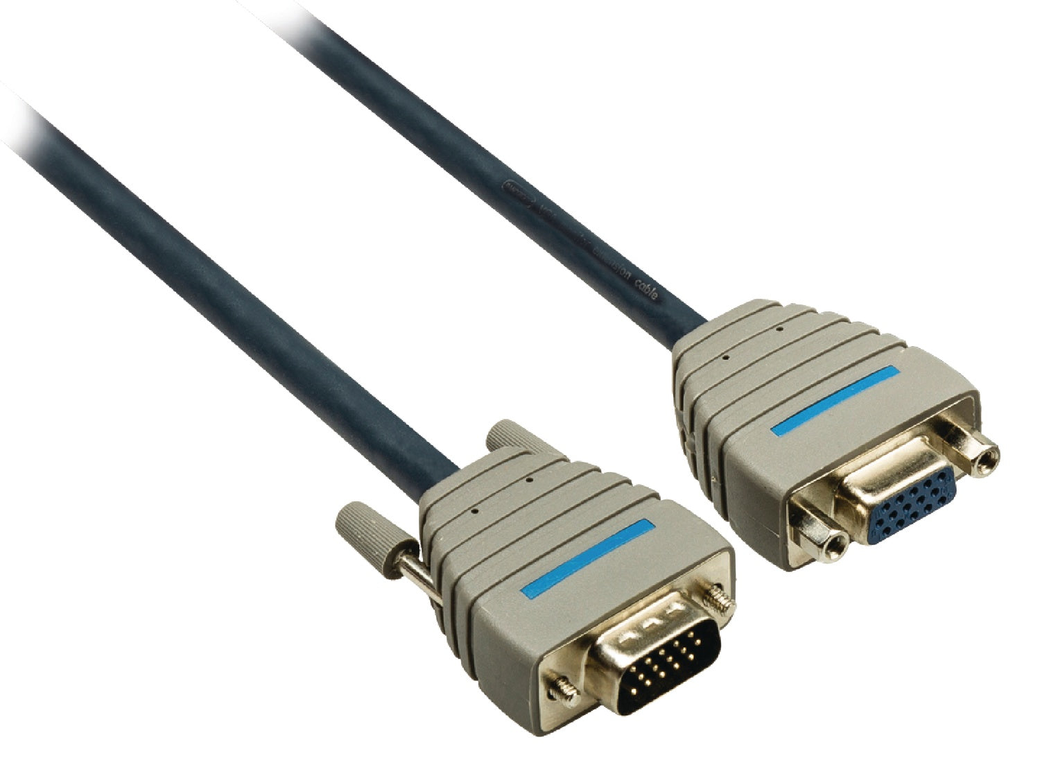 VGA extension cable VGA male - VGA Female 2.00 m Blue