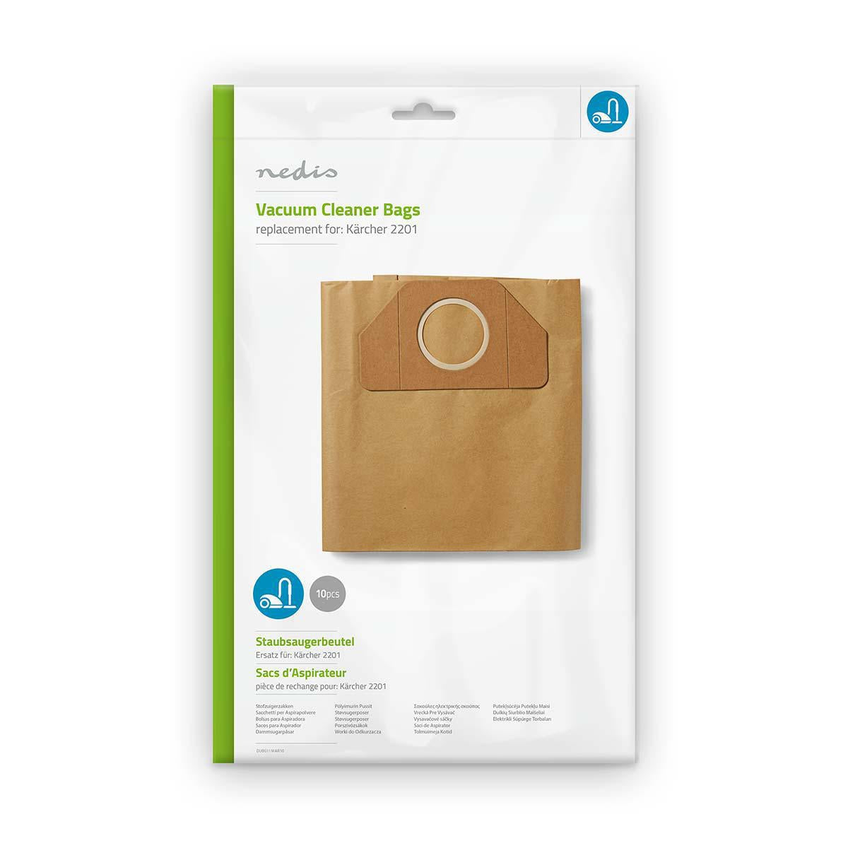 Vacuum bag | 10 pieces. | Paper | Best sold for: Kärcher 2201 | Brown