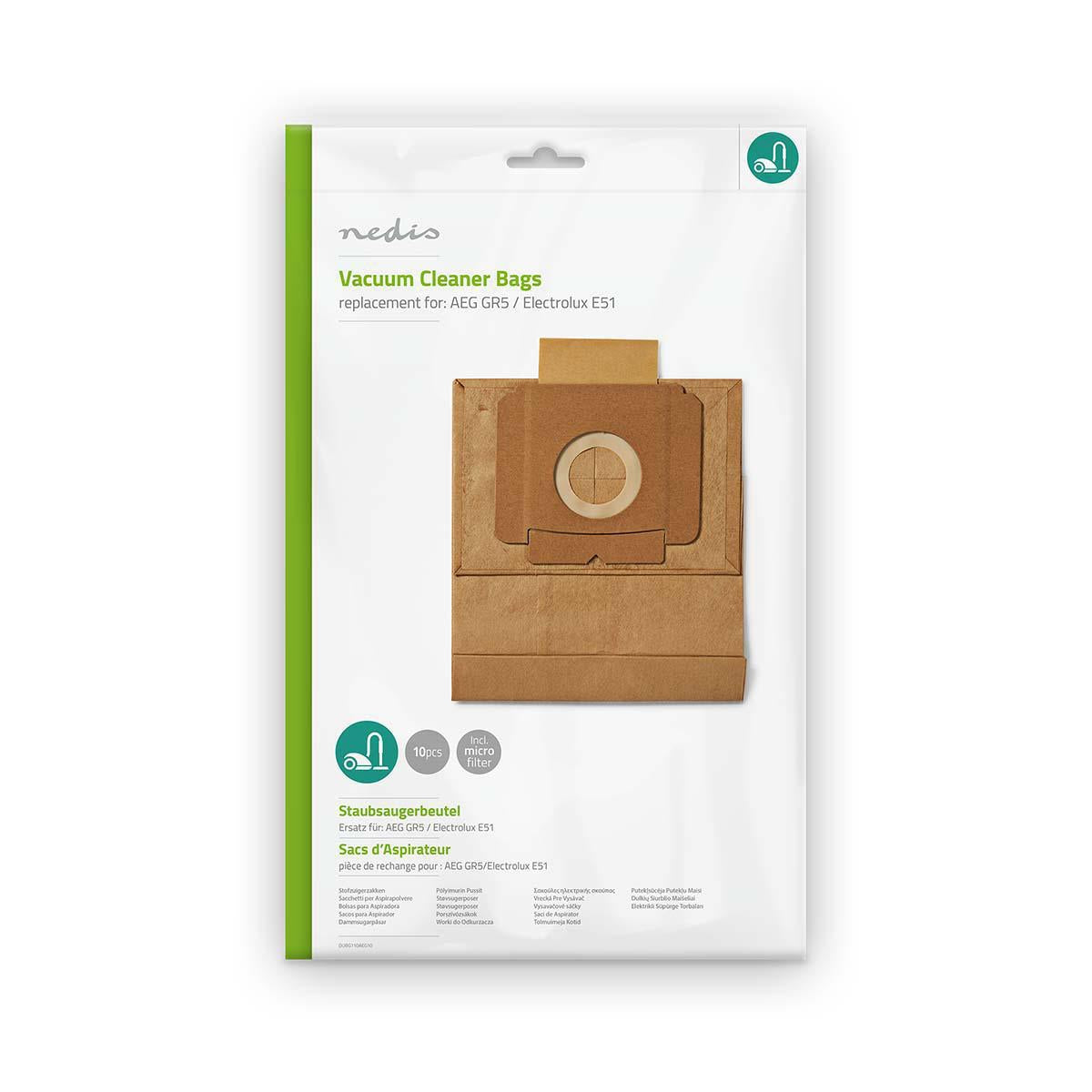 Vacuum bag | 10 pieces. | Paper | Most sold for: AEG / Electrolux | Brown