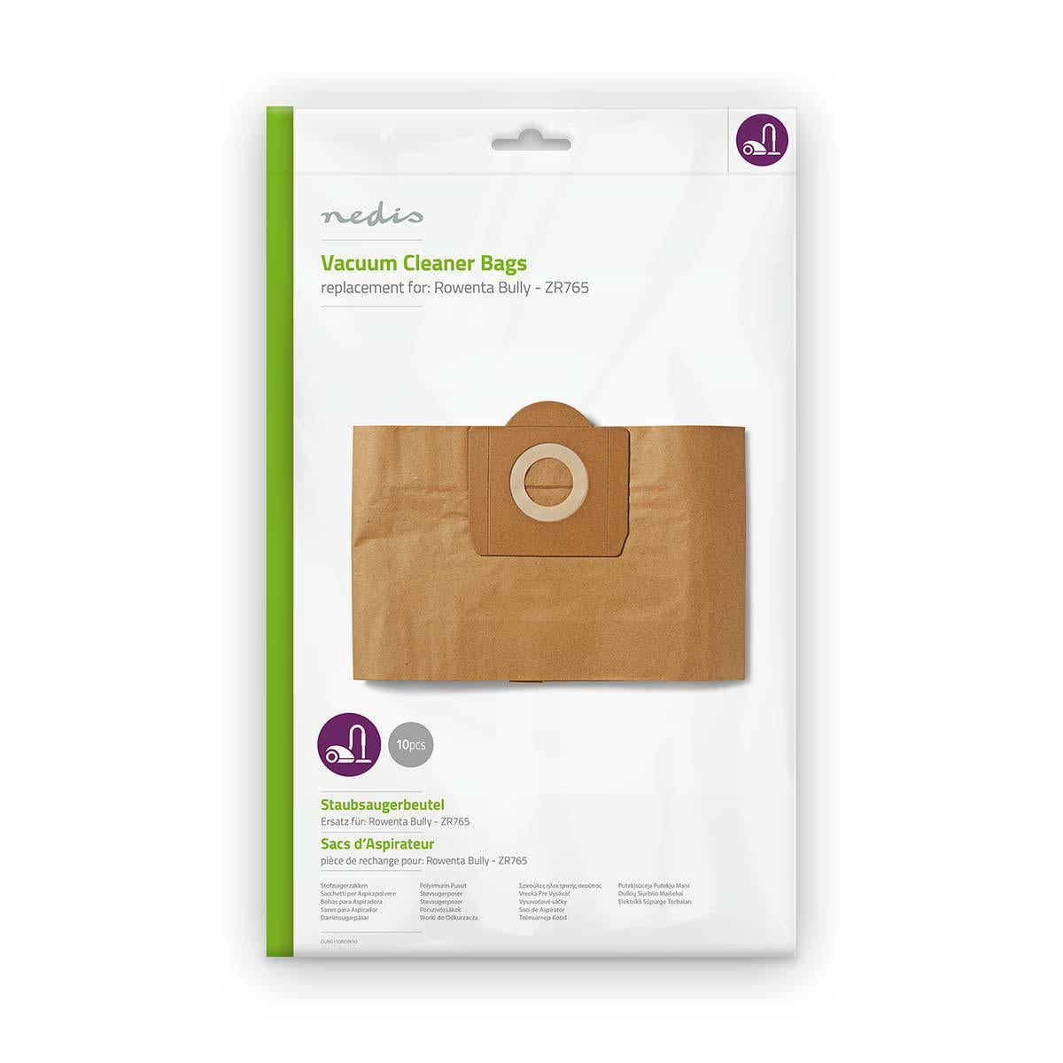 Vacuum bag | 10 pieces. | Paper | Most sold for: Rowenta Bully - ZR765 | Brown