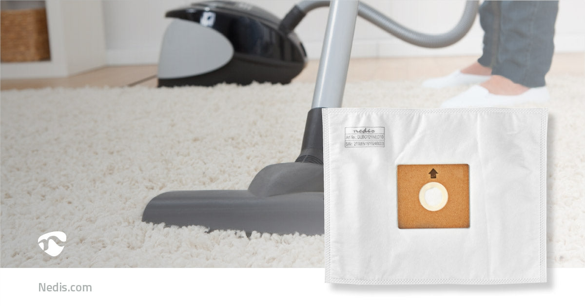 Vacuum bag | 10 pieces. | Synthetic | Best Selling For: Nedis® VCBG300-Series | White