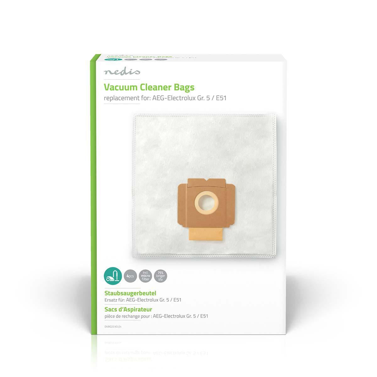 Vacuum bag | 4 pcs. | Synthetic | Most sold for: Electrolux | White