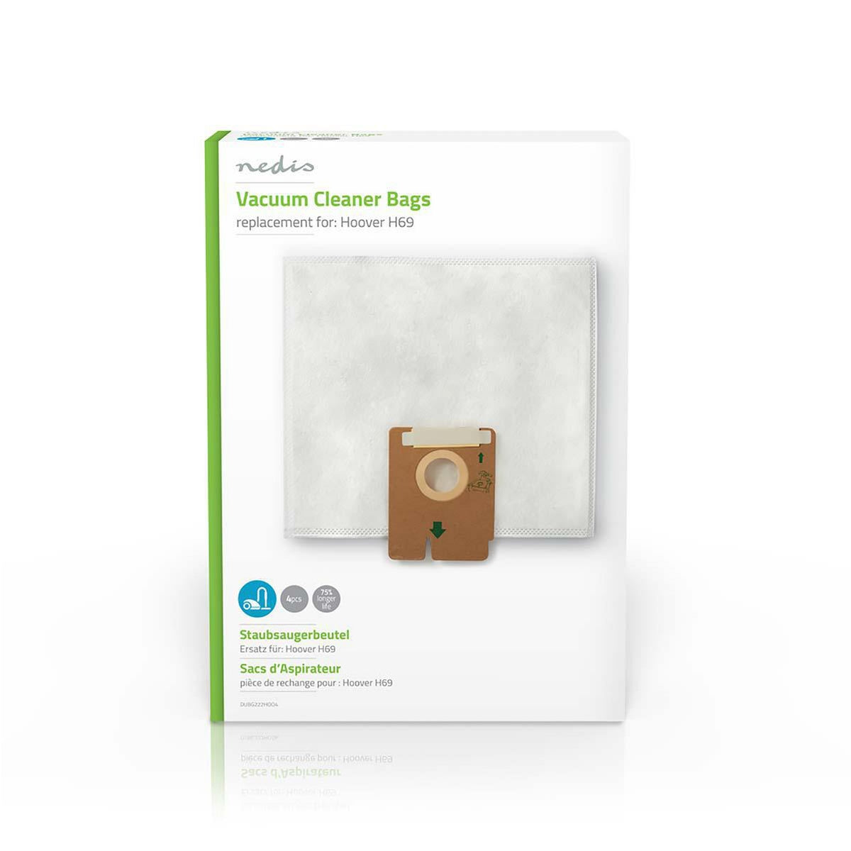 Vacuum bag | 4 pcs. | Synthetic | Most sold for: Hoover H69 | White