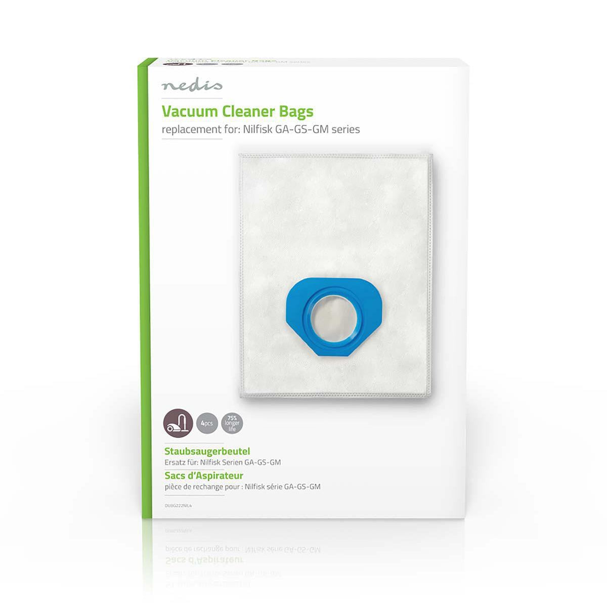 Vacuum bag | 4 pcs. | Synthetic | Most sold for: Nilfisk | White