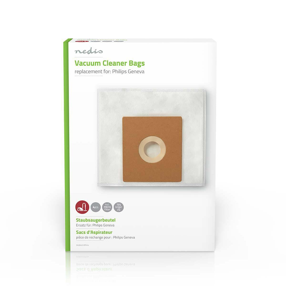 Vacuum bag | 4 pcs. | Synthetic | Most sold for: Philips | White