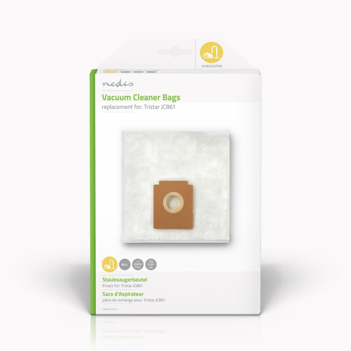 Vacuum bag | 4 pcs. | Synthetic | Most sold for: Tristar JC861 | White