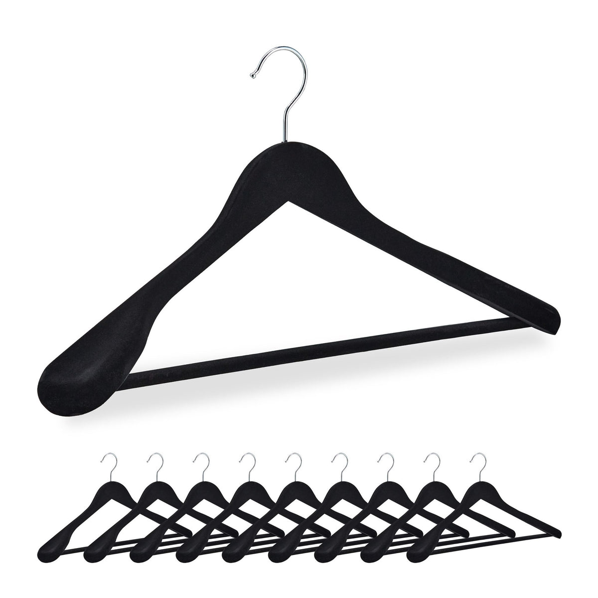 Velvet Clothes Hanger Set of 10