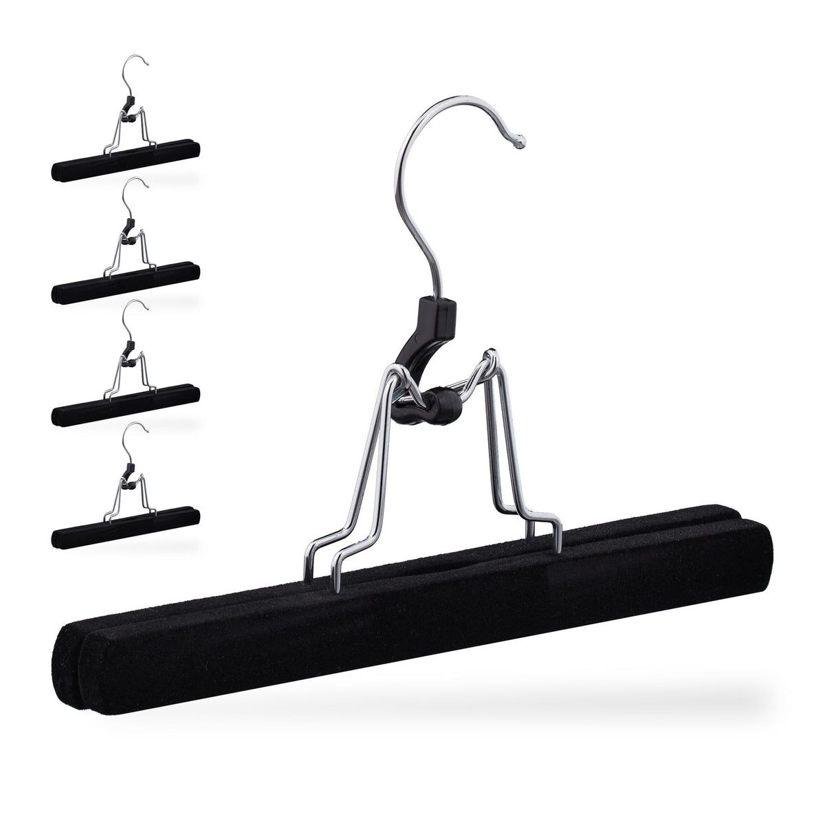 Velvet Trouser Hanger Set of 5
